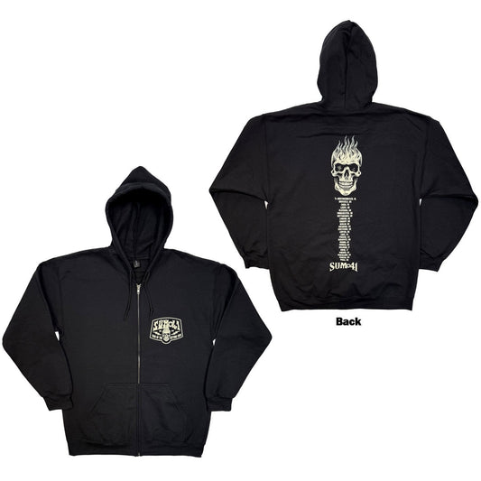 SUM 41 - Tour ’24 Pt.2 Pocket Logo & Skull Zipped Hoodie