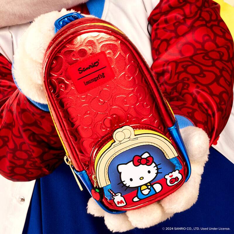 LOUNGEFLY : SANRIO - Hello Kitty 50th Anniversary Mini Backpack Pencil Case