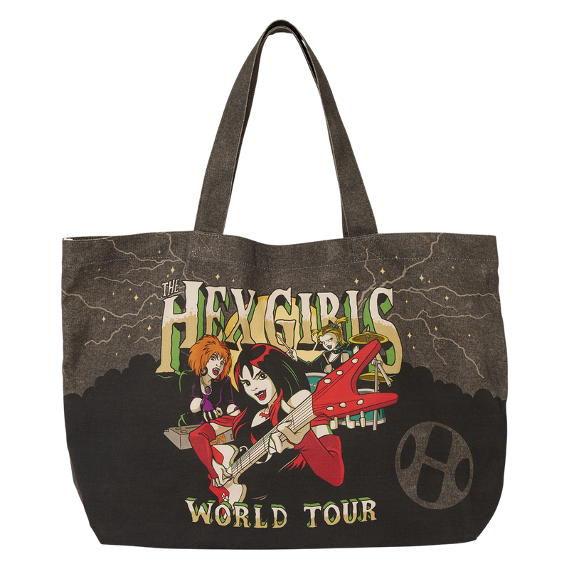 LOUNGEFLY : SCOOBY DOO - Hex Girls World Tour Oversized Canvas Tote Bag