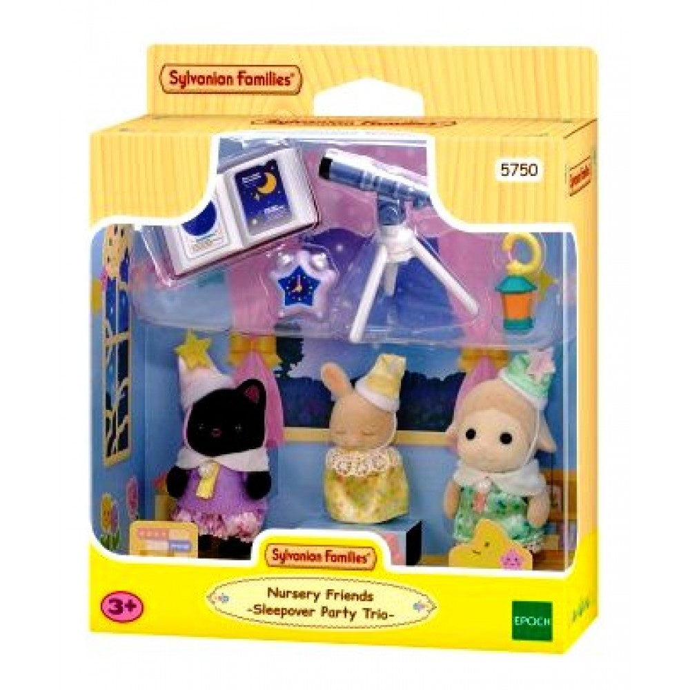 SYLVANIAN FAMILIES - Nursery Friends Sleepover Party Trio Figure Set
