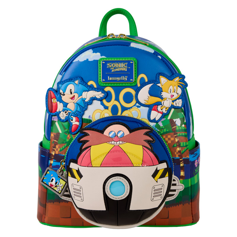 LOUNGEFLY : SONIC THE HEDGEHOG - Light Up Mini Backpack
