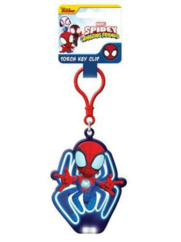 MARVEL : SPIDER-MAN - Glow Torch Light Key Clip