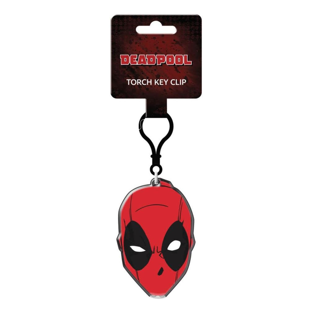MARVEL : DEADPOOL - Face Torch Light Key Clip