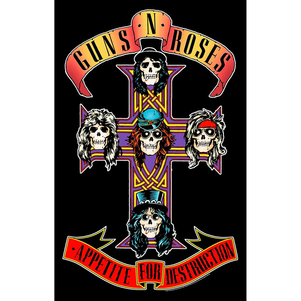 GUNS N' ROSES - Appetite For Destruction Textile Poster