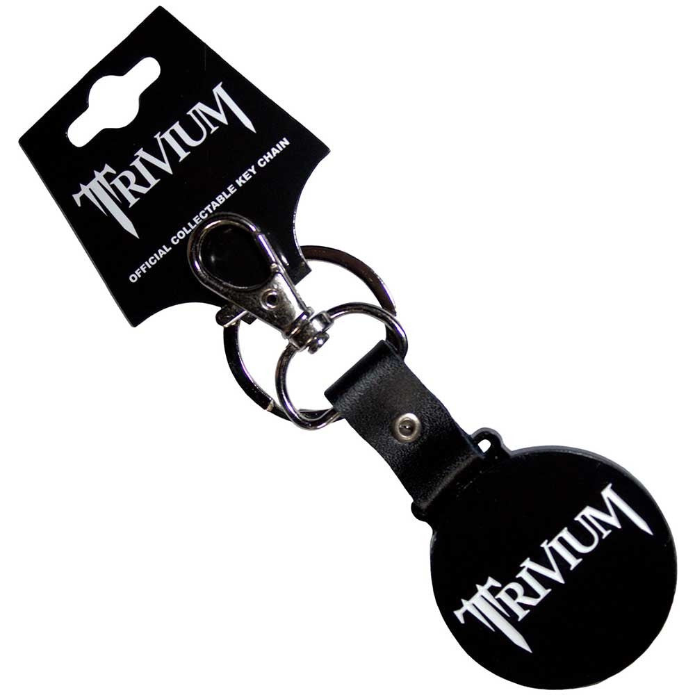 TRIVIUM - Classic Logo Mono Circle Metal Keyring