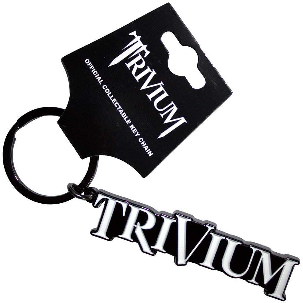TRIVIUM - Logo Black Metal Keyring