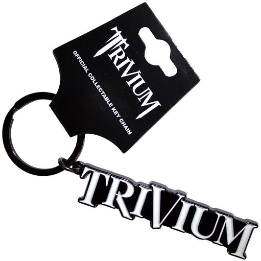 TRIVIUM - Logo Black Metal Keyring
