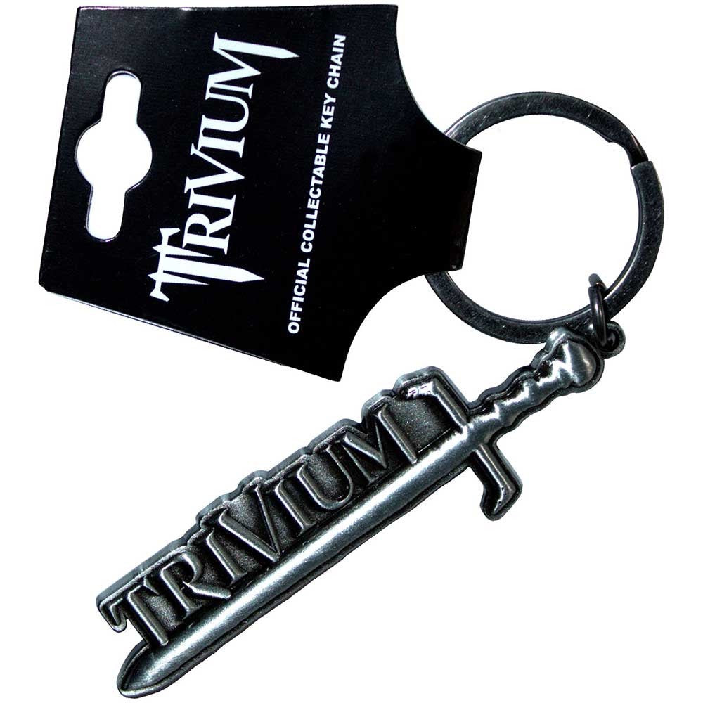 TRIVIUM - Silver Sword Metal Keyring
