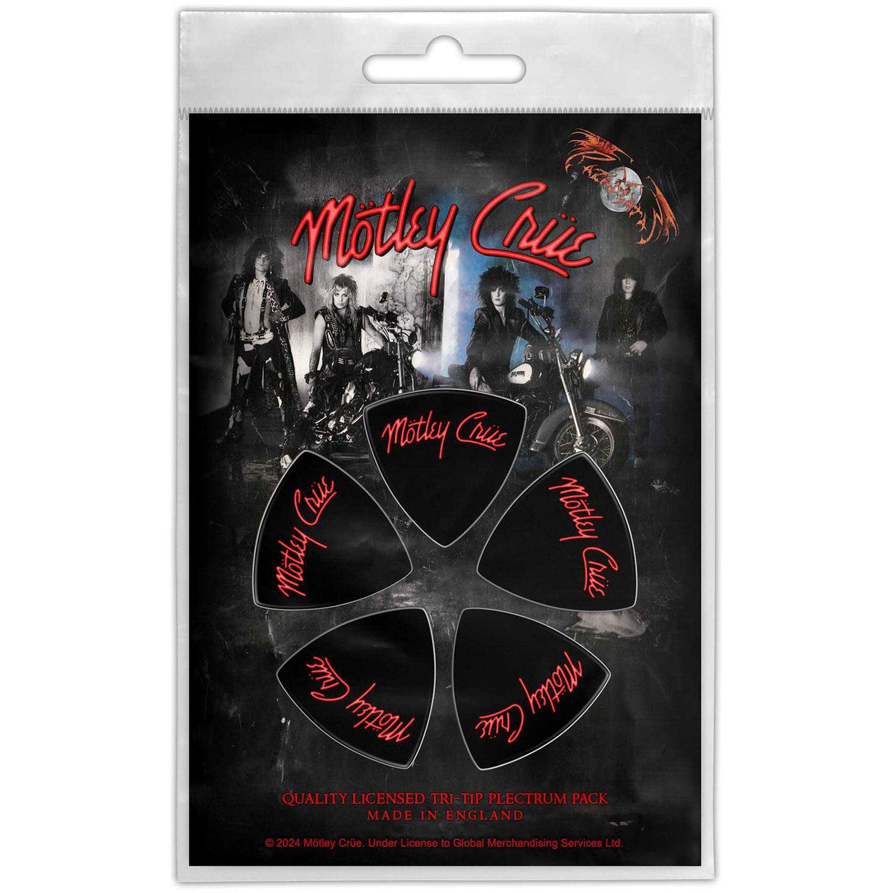 MOTLEY CRUE - Logo Tri-Tip Plectrum Pack