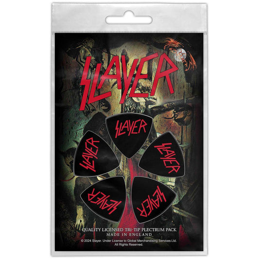 SLAYER - Logo Tri-Tip Plectrum Pack