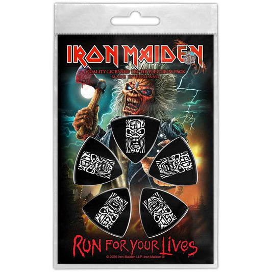 IRON MAIDEN - Run For Your Lives Tri-Tip Plectrum Pack