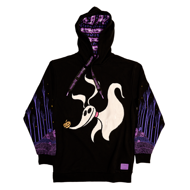 LOUNGEFLY : NIGHTMARE BEFORE CHRISTMAS - Zero Graveyard Glow Hoodie