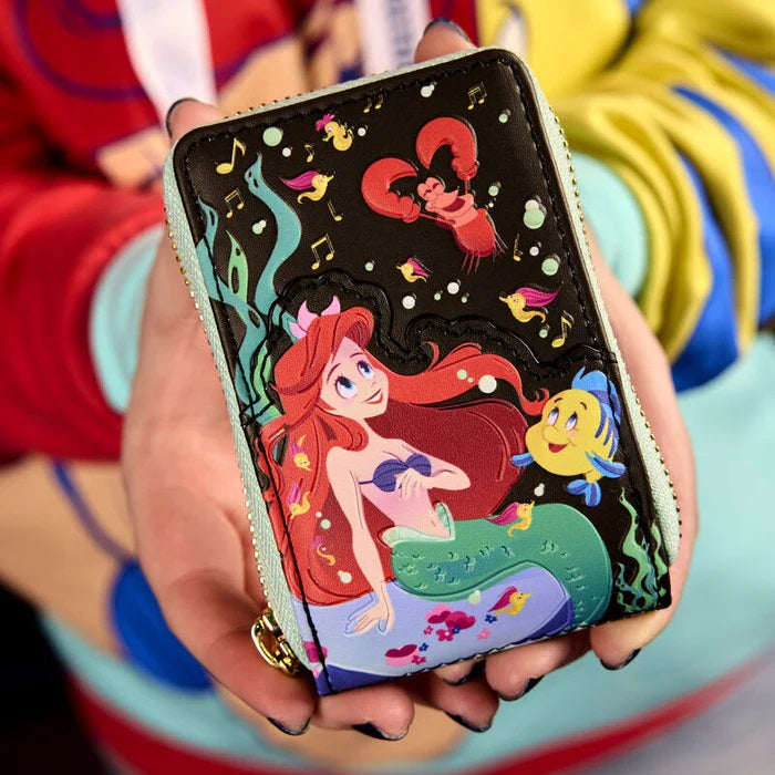 LOUNGEFLY : DISNEY - The Little Mermaid Life Is The Bubbles Accordion Purse