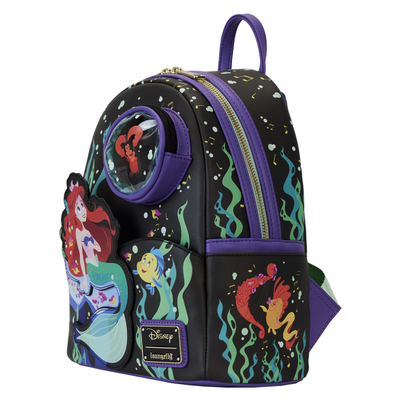 LOUNGEFLY : DISNEY - Little Mermaid 35th Anniversary “Life is the Bubbles” Mini Backpack