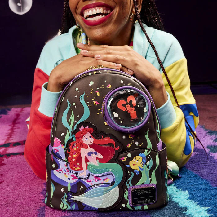 LOUNGEFLY : DISNEY - Little Mermaid 35th Anniversary “Life is the Bubbles” Mini Backpack