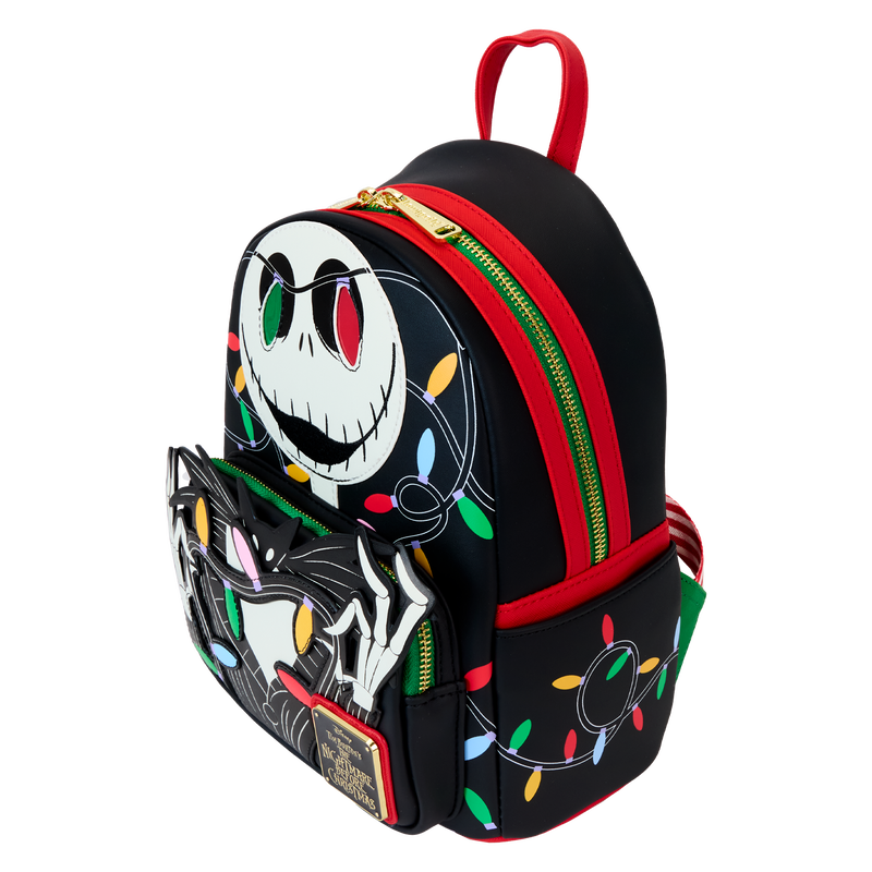 LOUNGEFLY : NIGHTMARE BEFORE CHRISTMAS - Jack Smiling Light Up Mini Backpack