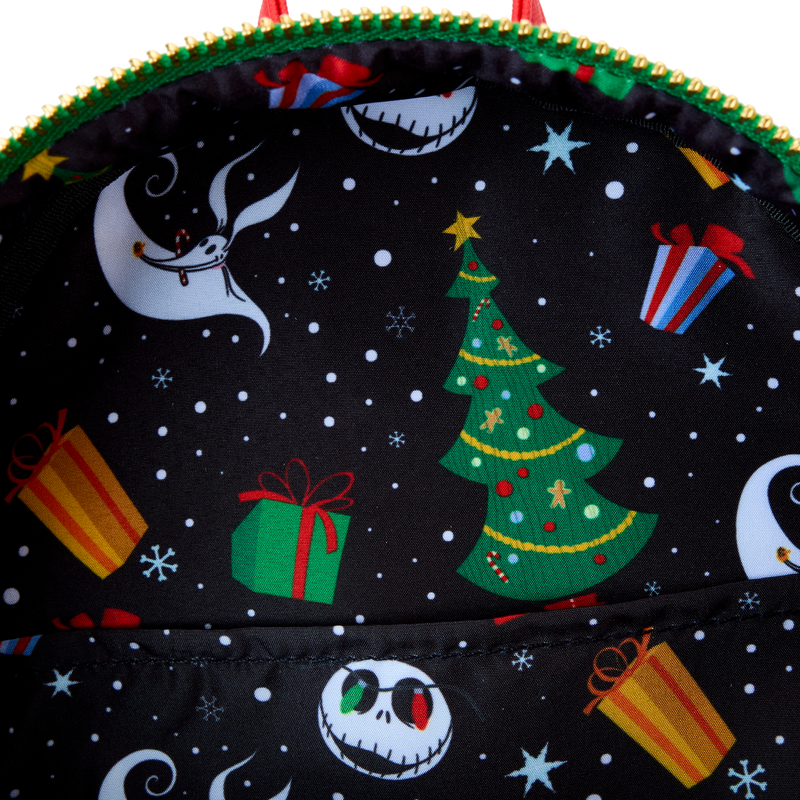 LOUNGEFLY : NIGHTMARE BEFORE CHRISTMAS - Jack Smiling Light Up Mini Backpack