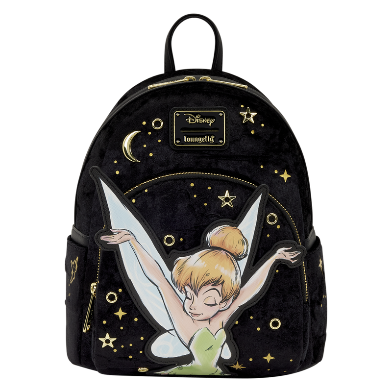 LOUNGEFLY : DISNEY - Tinker Bell Pixie Dust Velvet Mini Backpack