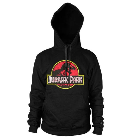 JURASSIC PARK - Distressed Logo Pullover Hoodie