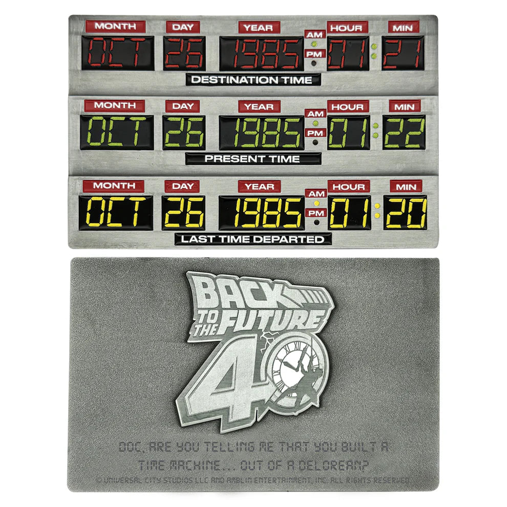 BACK TO THE FUTURE - 40th Anniversary Time Circuits Ingot