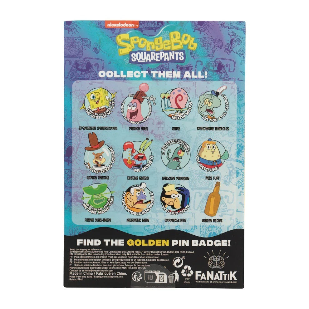 SPONGEBOB SQUARPANTS - Character Fanattik Blind Box Mystery Pin Badge (1)