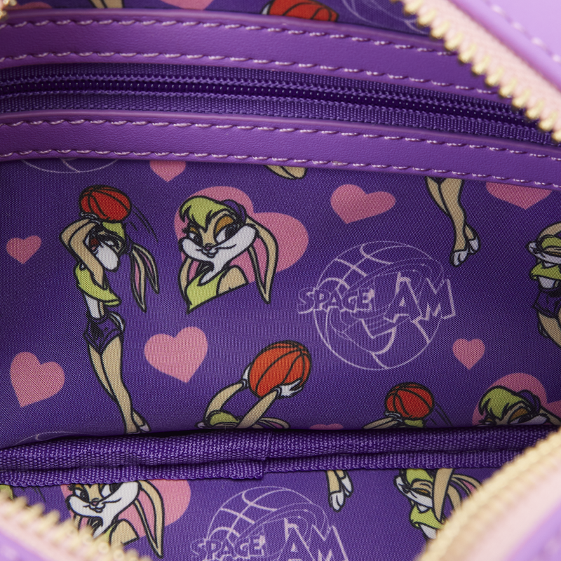 LOUNGEFLY : LOONEY TUNES - Lola Bunny Sling Crossbody Bag with Coin Bag