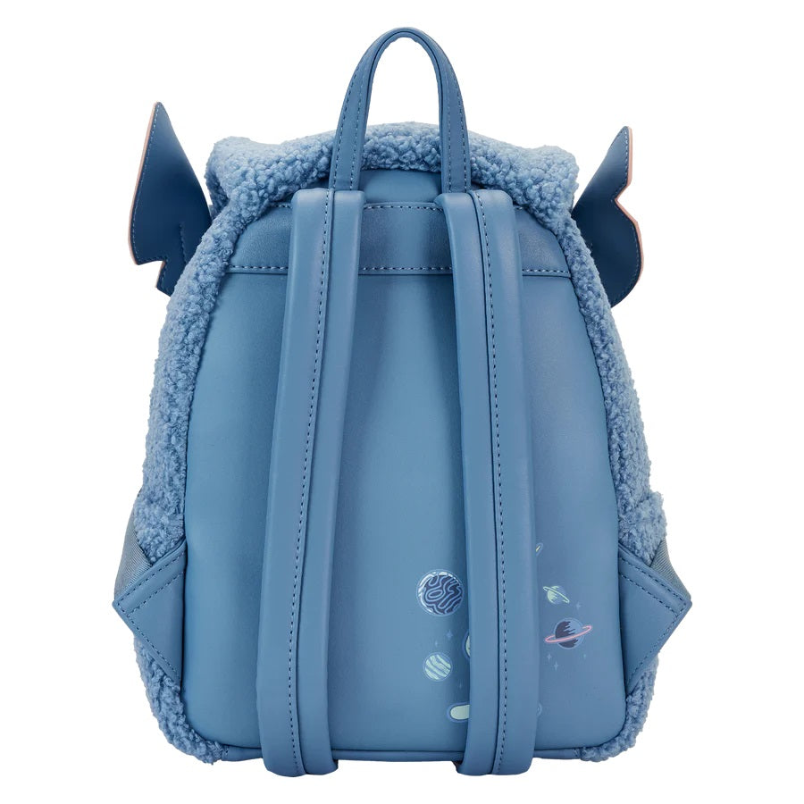 LOUNGEFLY : DISNEY - Stitch Plush Pocket Mini Backpack