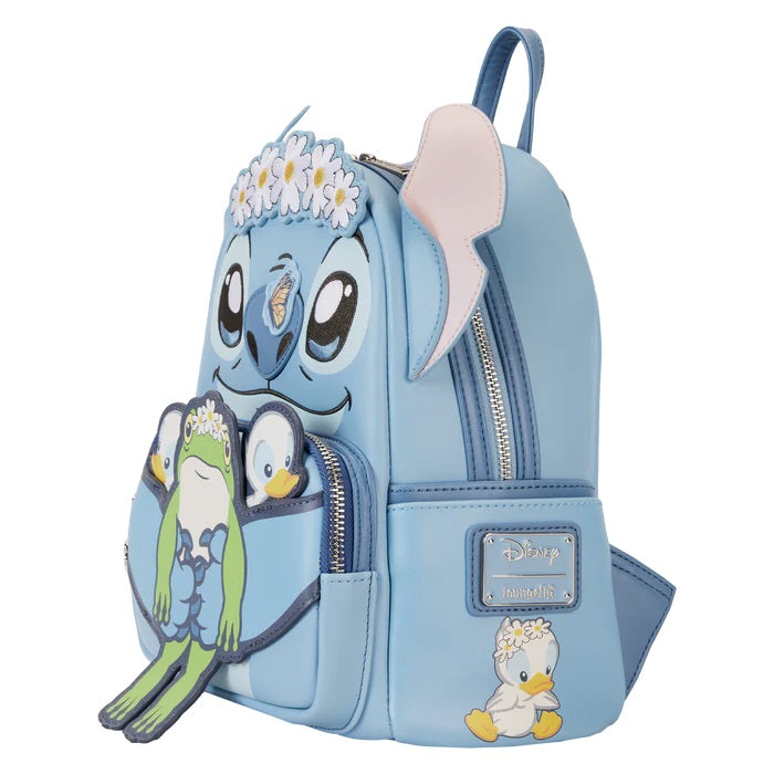 LOUNGEFLY : DISNEY - Lilo & Stitch Springtime Stitch Cosplay Mini Backpack
