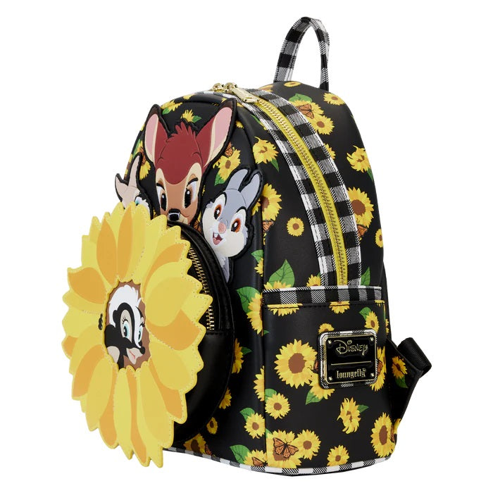 LOUNGEFLY : DISNEY - Bambi Sunflower Friends Mini Backpack