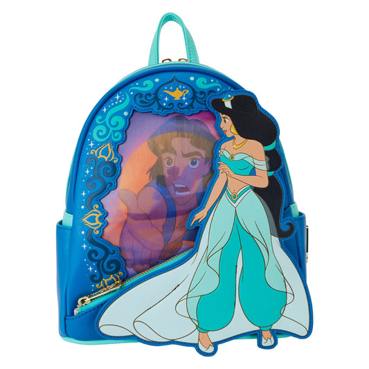 LOUNGEFLY : DISNEY - Aladdin Princess Jasmine Lenticular Mini Backpack