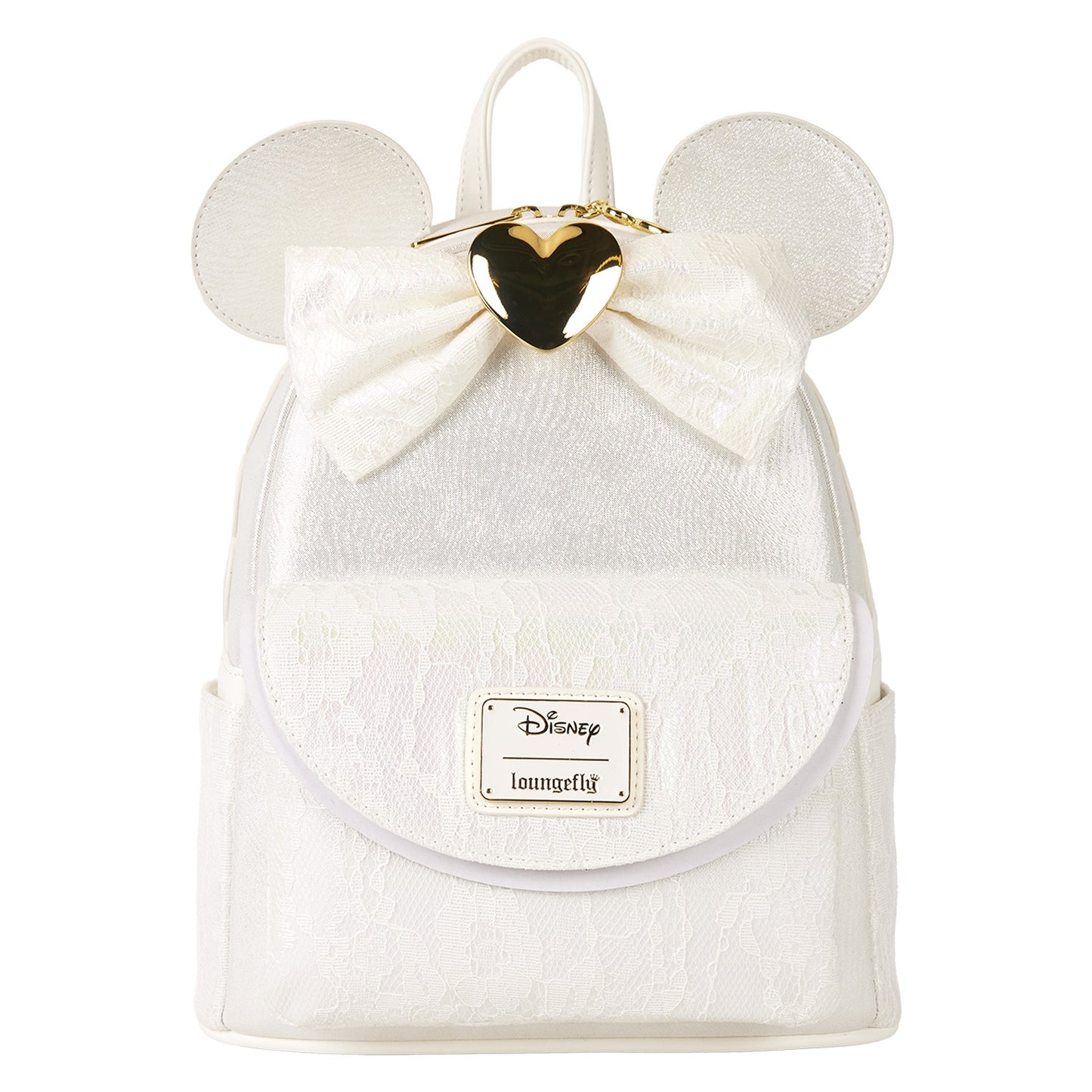LOUNGEFLY : DISNEY - Iridescent Lace Wedding Mini Backpack