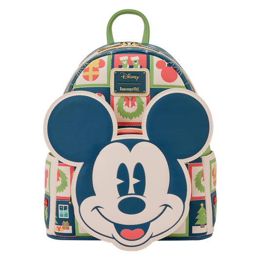 LOUNGEFLY : DISNEY - Mickey Mouse Holiday Mini Backpack