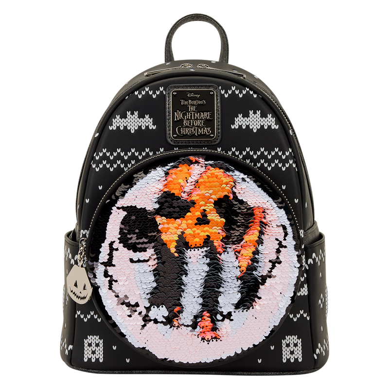 LOUNGEFLY : NIGHTMARE BEFORE CHRISTMAS - Jack Skellington Reversible Sequins Mini Backpack