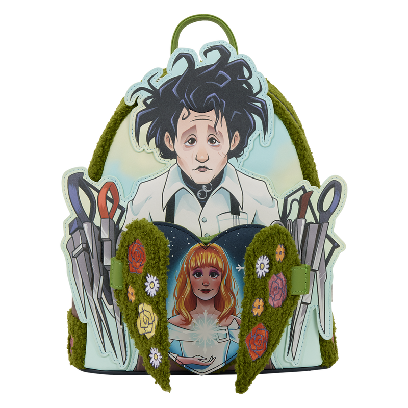 LOUNGEFLY : EDWARD SCISSORHANDS - Sherpa Mini Backpack
