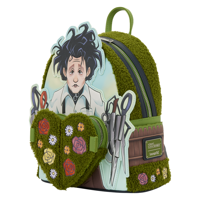 LOUNGEFLY : EDWARD SCISSORHANDS - Sherpa Mini Backpack
