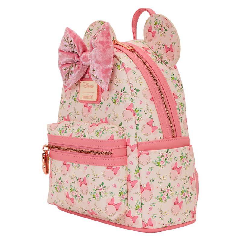 LOUNGEFLY : DISNEY - Minnie Mouse Floral Mini Backpack