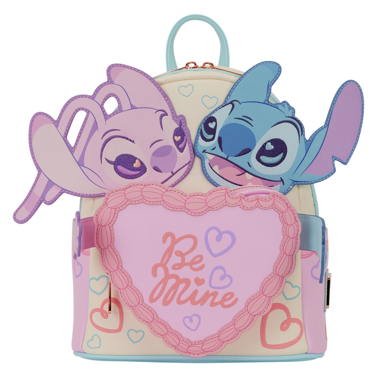 LOUNGEFLY : DISNEY - Stitch & Angel Be Mine Mini Backpack
