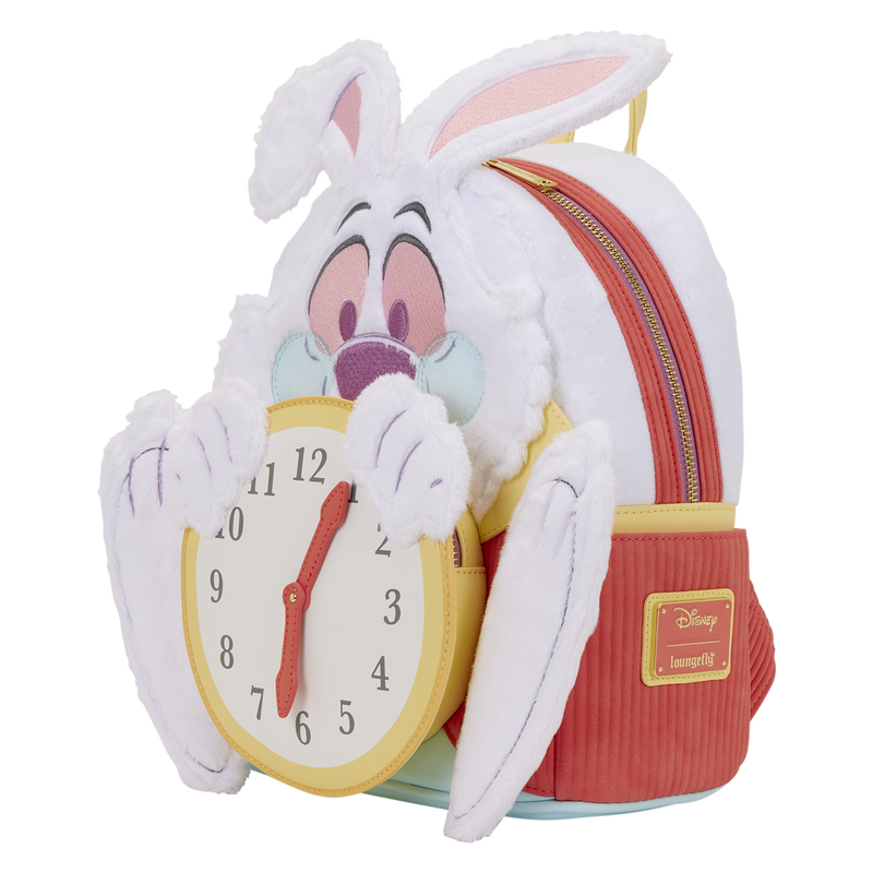 LOUNGEFLY : DISNEY - Alice In Wonderland White Rabbit Cosplay Mini Backpack