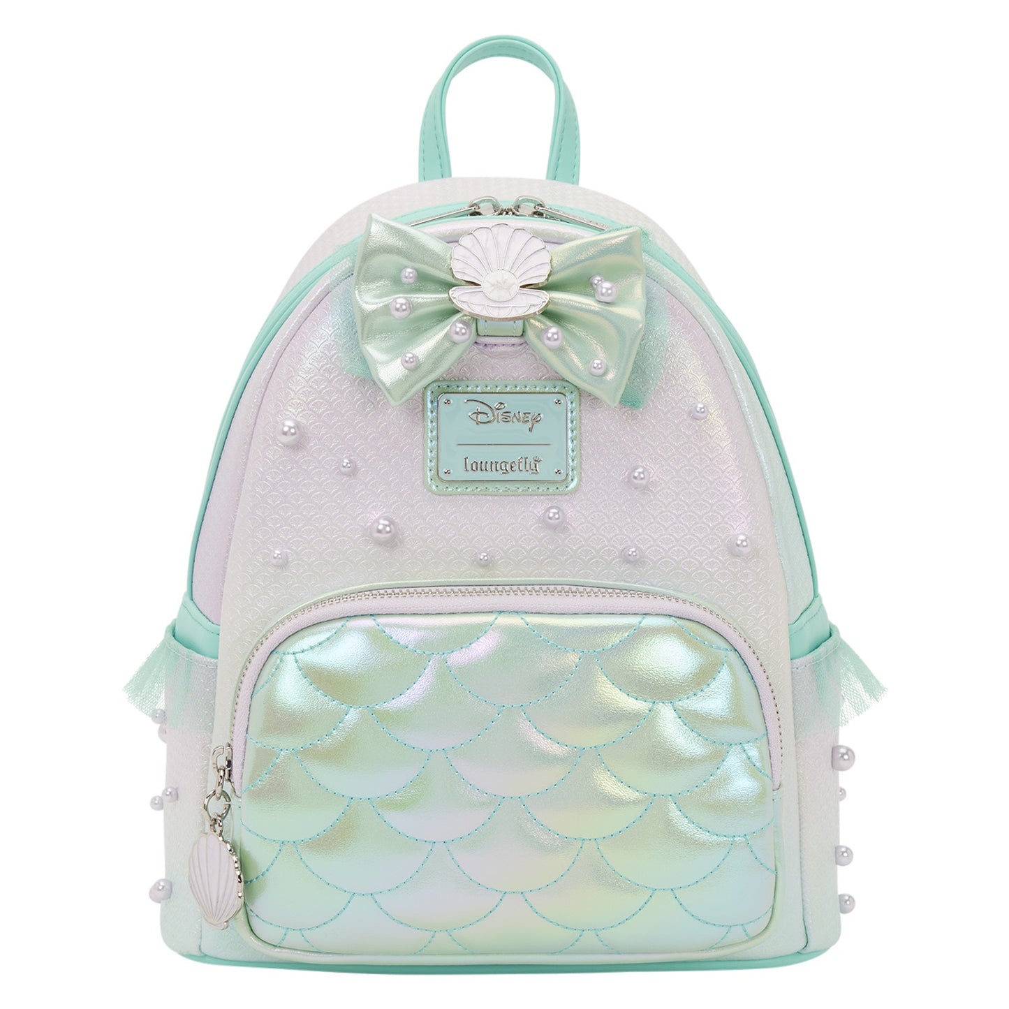 LOUNGEFLY : DISNEY - Little Mermaid Iridescent Pearl Mini Backpack