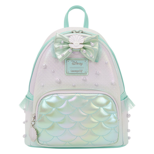 LOUNGEFLY : DISNEY - Little Mermaid Iridescent Pearl Mini Backpack