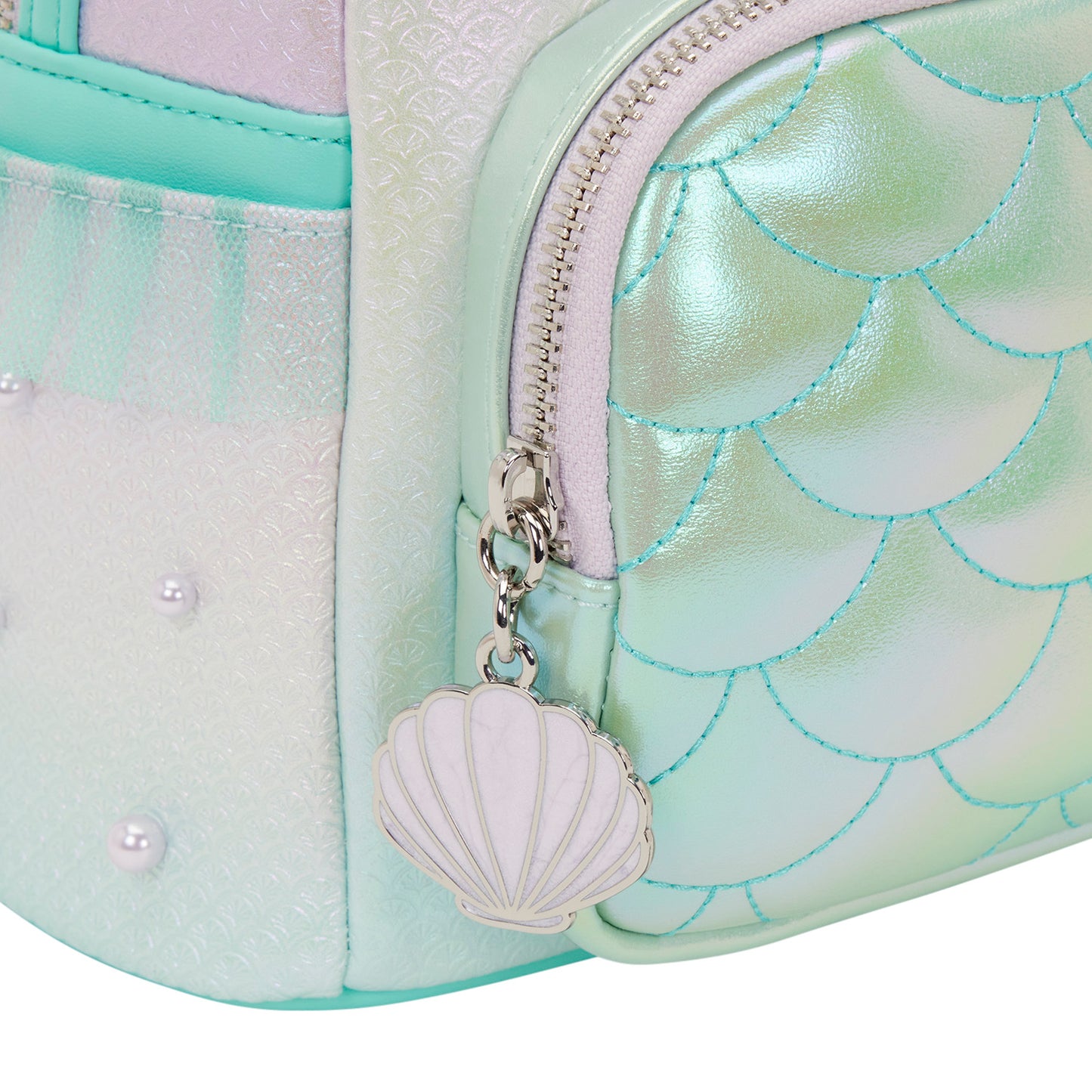 LOUNGEFLY : DISNEY - Little Mermaid Iridescent Pearl Mini Backpack
