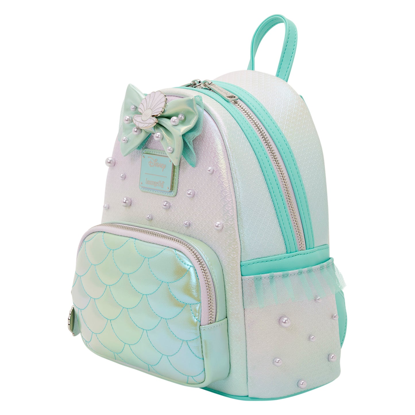 LOUNGEFLY : DISNEY - Little Mermaid Iridescent Pearl Mini Backpack