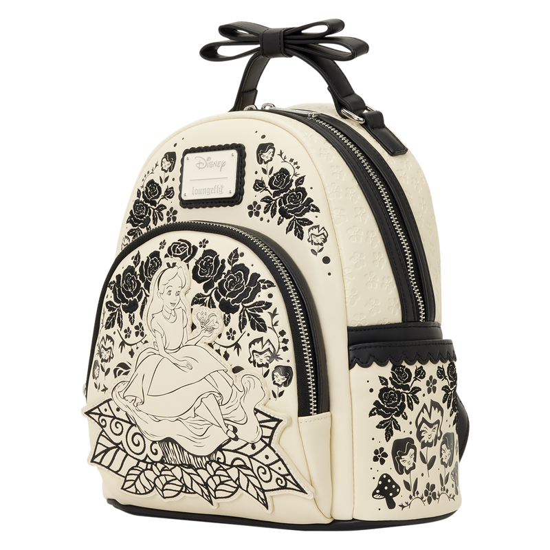 LOUNGEFLY : DISNEY - Alice In Wonderland Embroidered Floral Mini Backpack