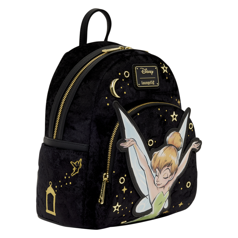 LOUNGEFLY : DISNEY - Tinker Bell Pixie Dust Velvet Mini Backpack