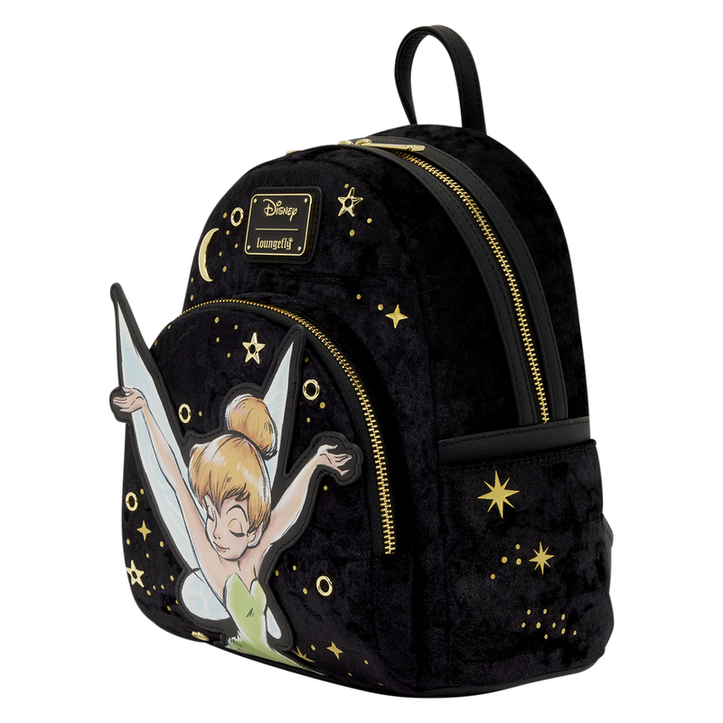 LOUNGEFLY : DISNEY - Tinker Bell Pixie Dust Velvet Mini Backpack