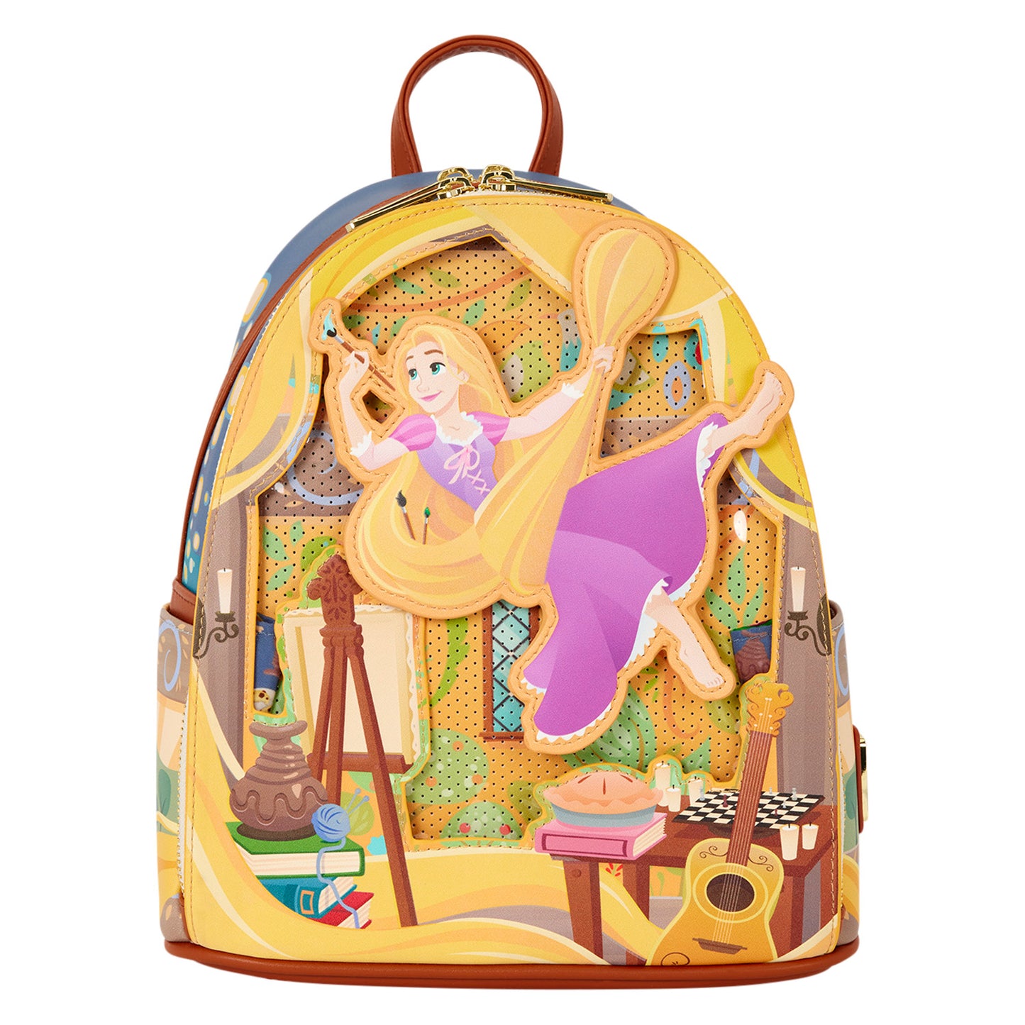 LOUNGEFLY : DISNEY - Tangled Rapunzel Painting Mini Backpack