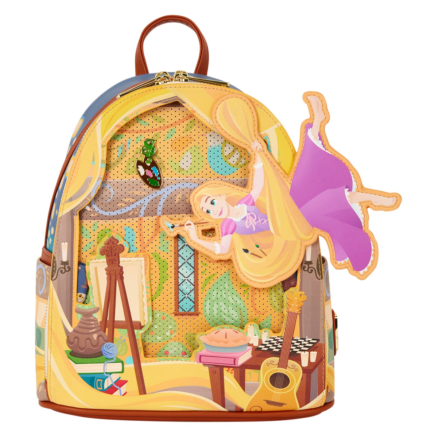 LOUNGEFLY : DISNEY - Tangled Rapunzel Painting Mini Backpack