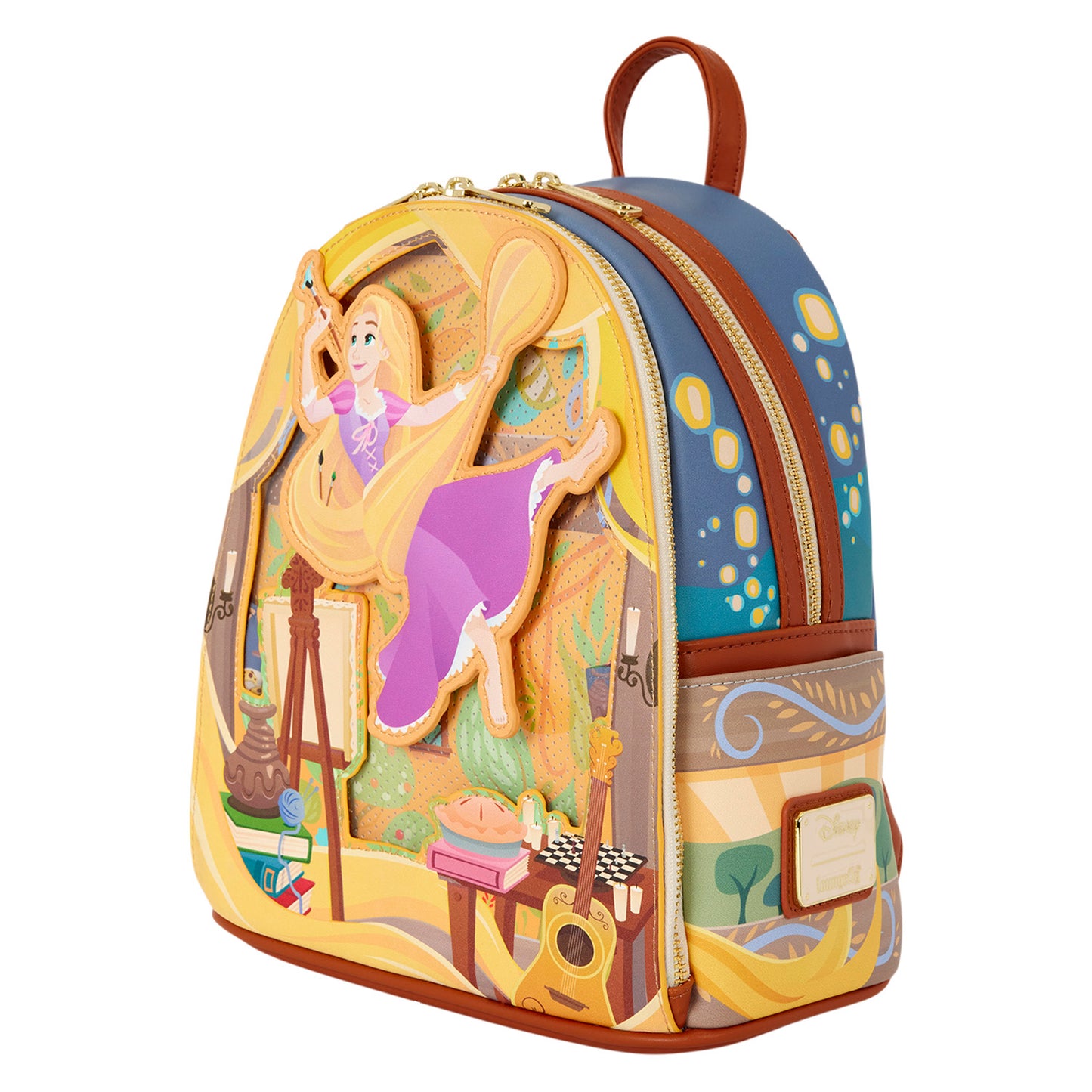 LOUNGEFLY : DISNEY - Tangled Rapunzel Painting Mini Backpack