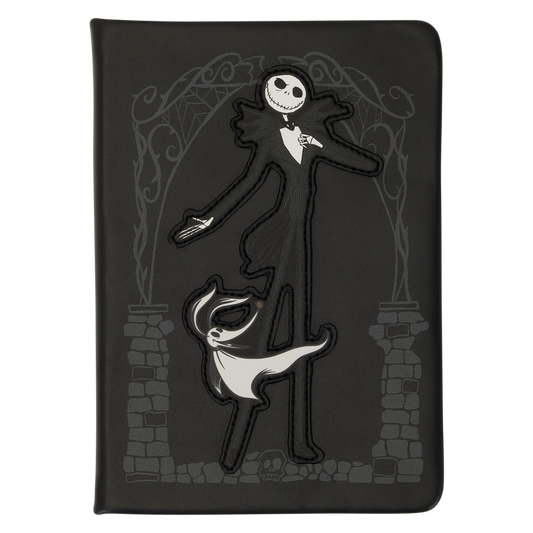 LOUNGEFLY : NIGHTMARE BEFORE CHRISTMAS - Jack Skellington Pumpkin King Stationery Journal