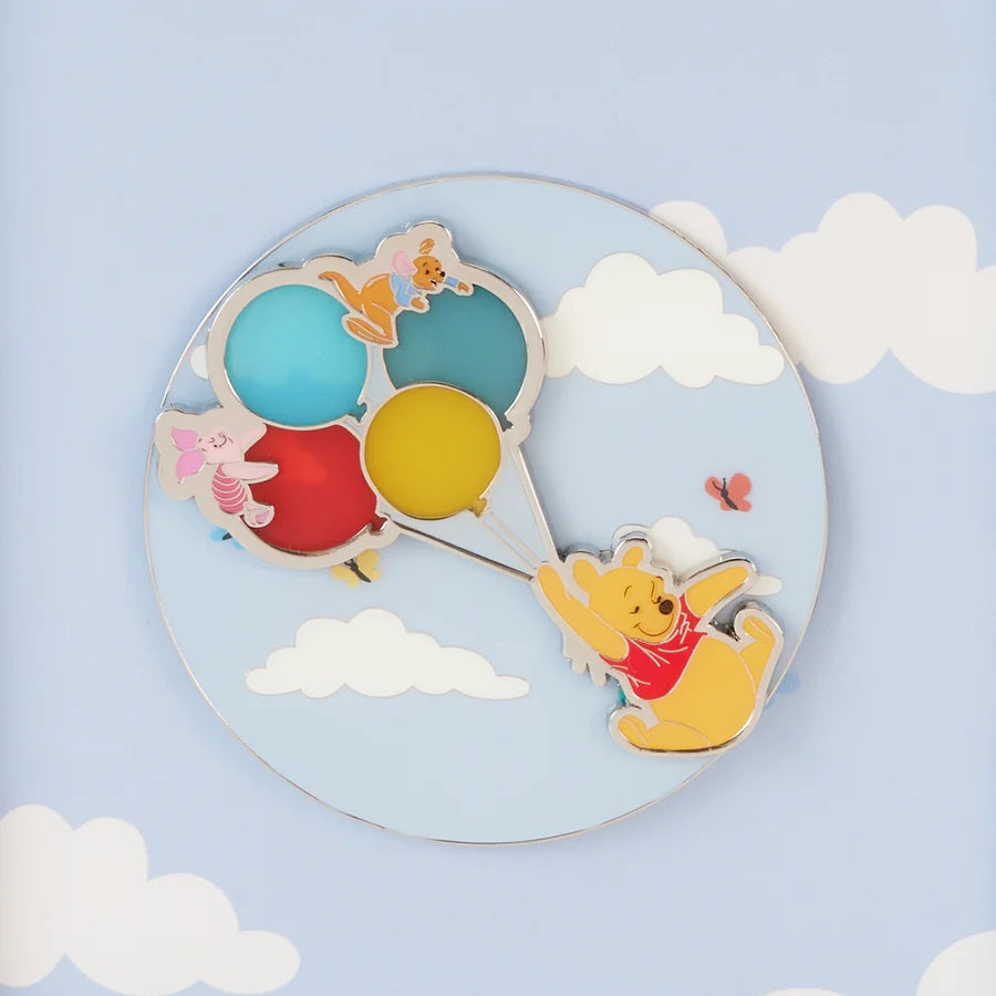 LOUNGEFLY : DISNEY - Winnie The Pooh & Friends On Balloons 3" Pin